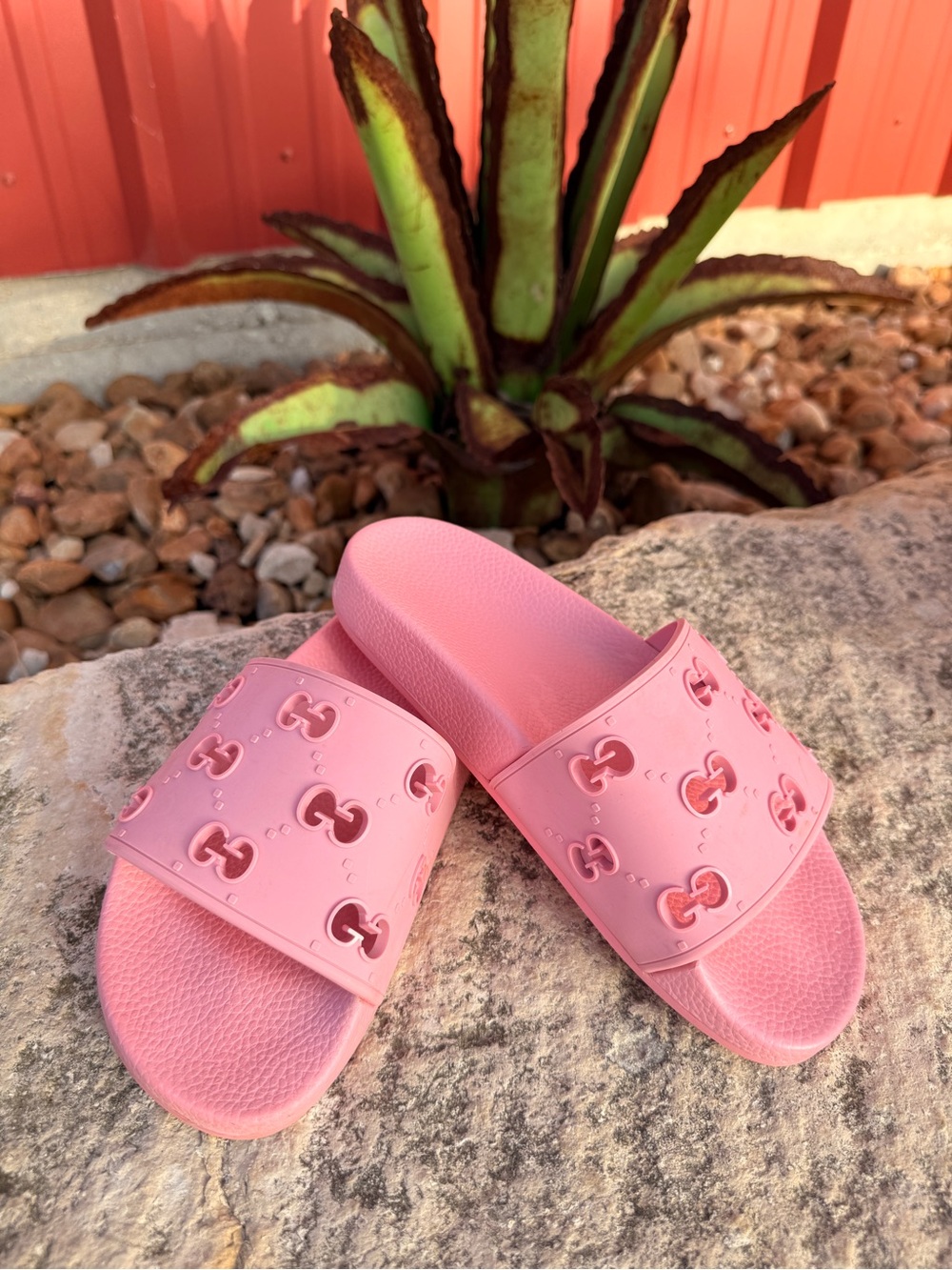 Pink Women's Slide Sandals